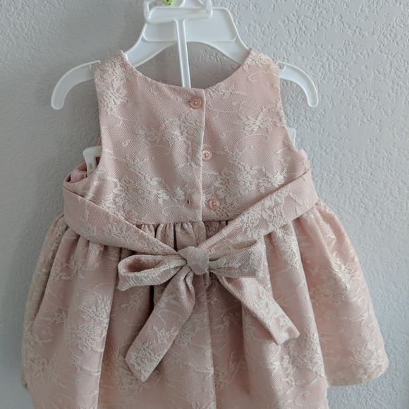 Marmellata formal dress pink and gold lace 3-6m - Picture 2 of 4